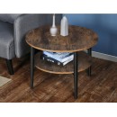 Стол журнальный SIGNAL ELLA B коричневый/черный